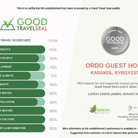 Ordo Hotel Karakol Bagian luar foto